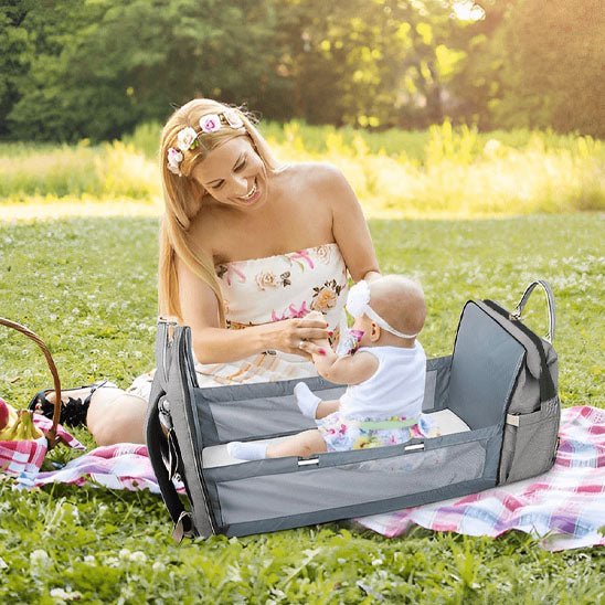 LIT DE VOYAGE BÉBÉ - GRIS - Supernova baby
