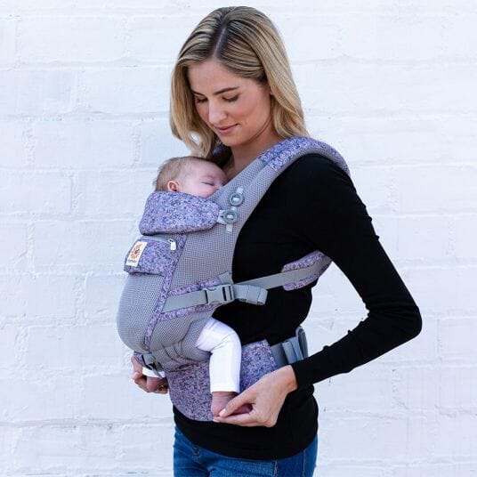 Porte Bebe - BreathBabyBag™ - Mauve Lavande - Supernova baby