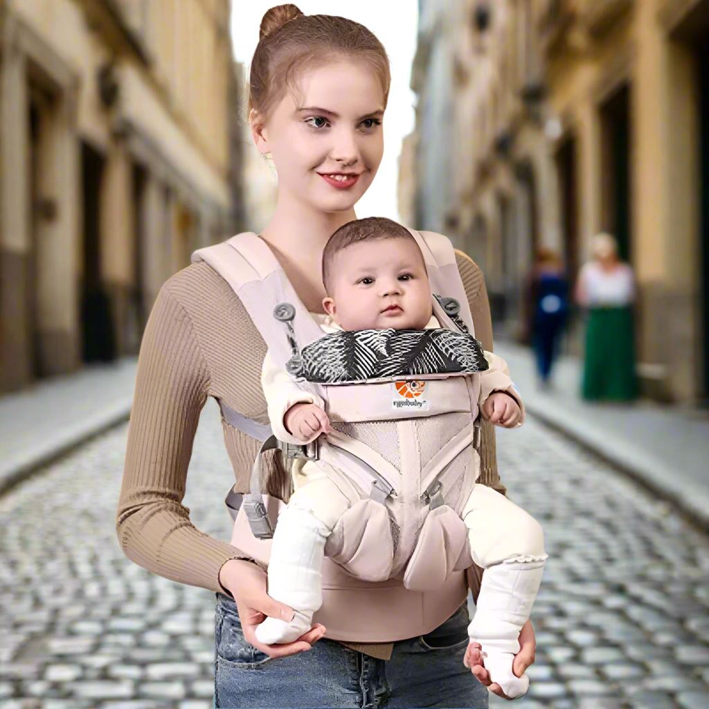 Porte Bebe - BreathBabyBag™ - Rose Maille - Supernova baby
